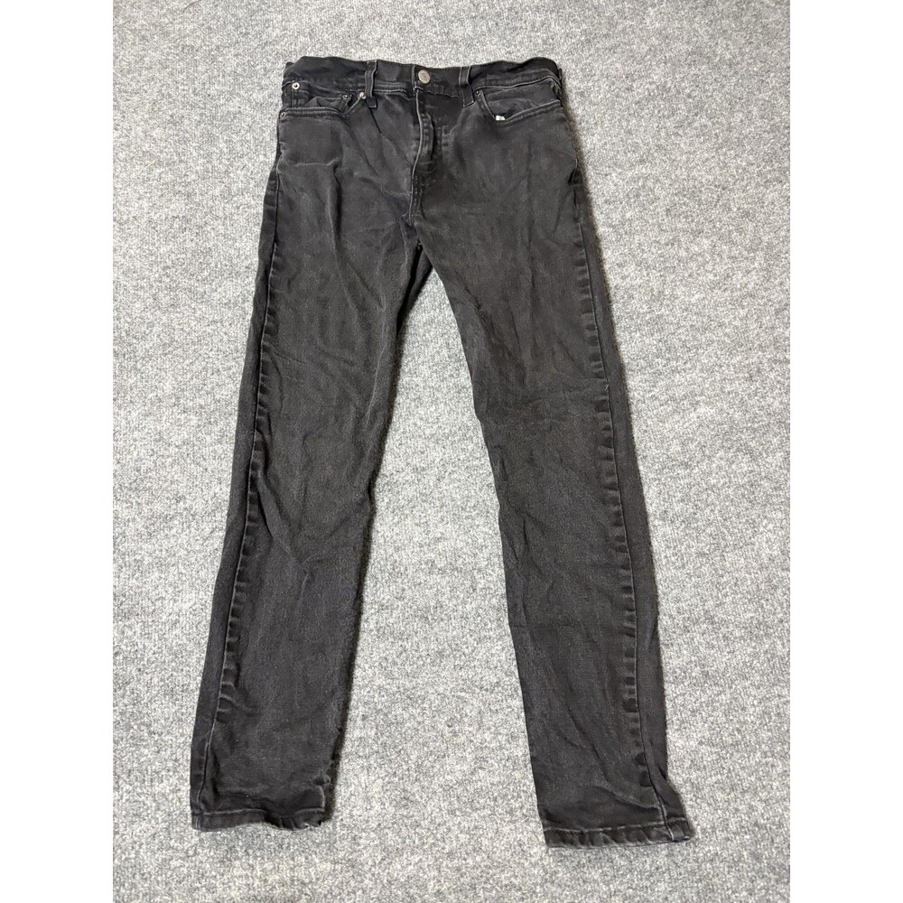 Levi's 512 Jeans Mens 30x30 Gray Slim Taper Charcoal Wash Stretch Denim Casual